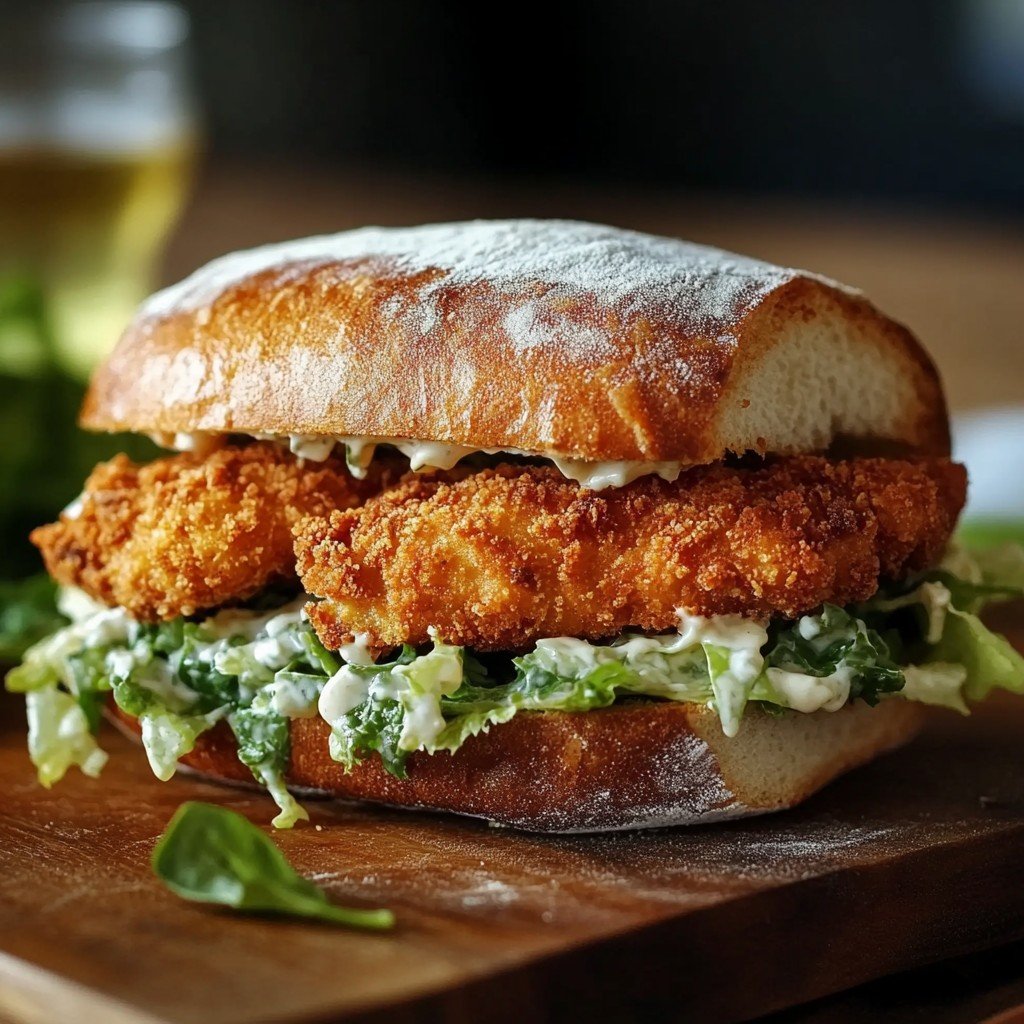 Crispy Chicken Caesar Sandwich