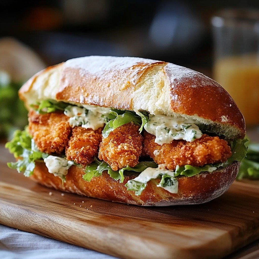 Crispy Chicken Caesar Sandwich