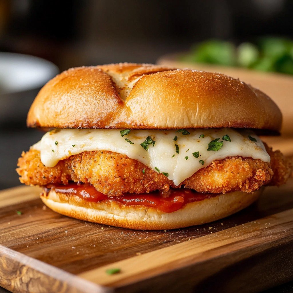 Crispy Chicken Parmesan Sandwich