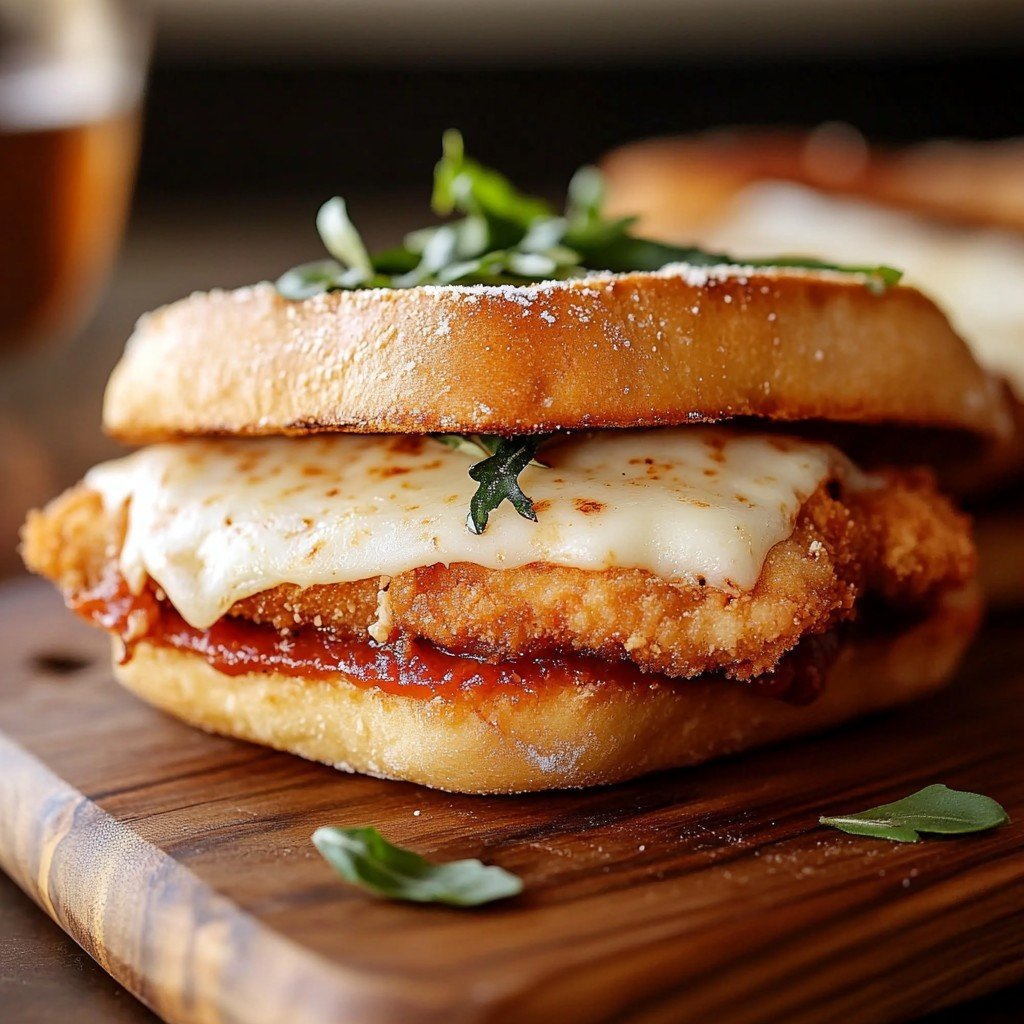 Crispy Chicken Parmesan Sandwich