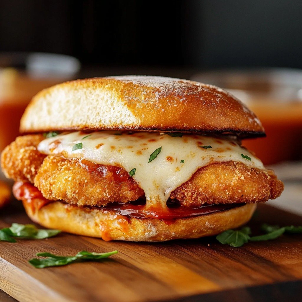 Crispy Chicken Parmesan Sandwich
