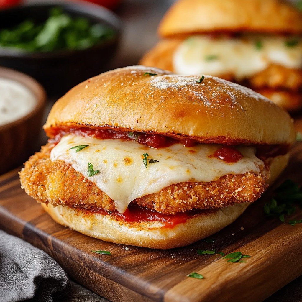 Crispy Chicken Parmesan Sandwich