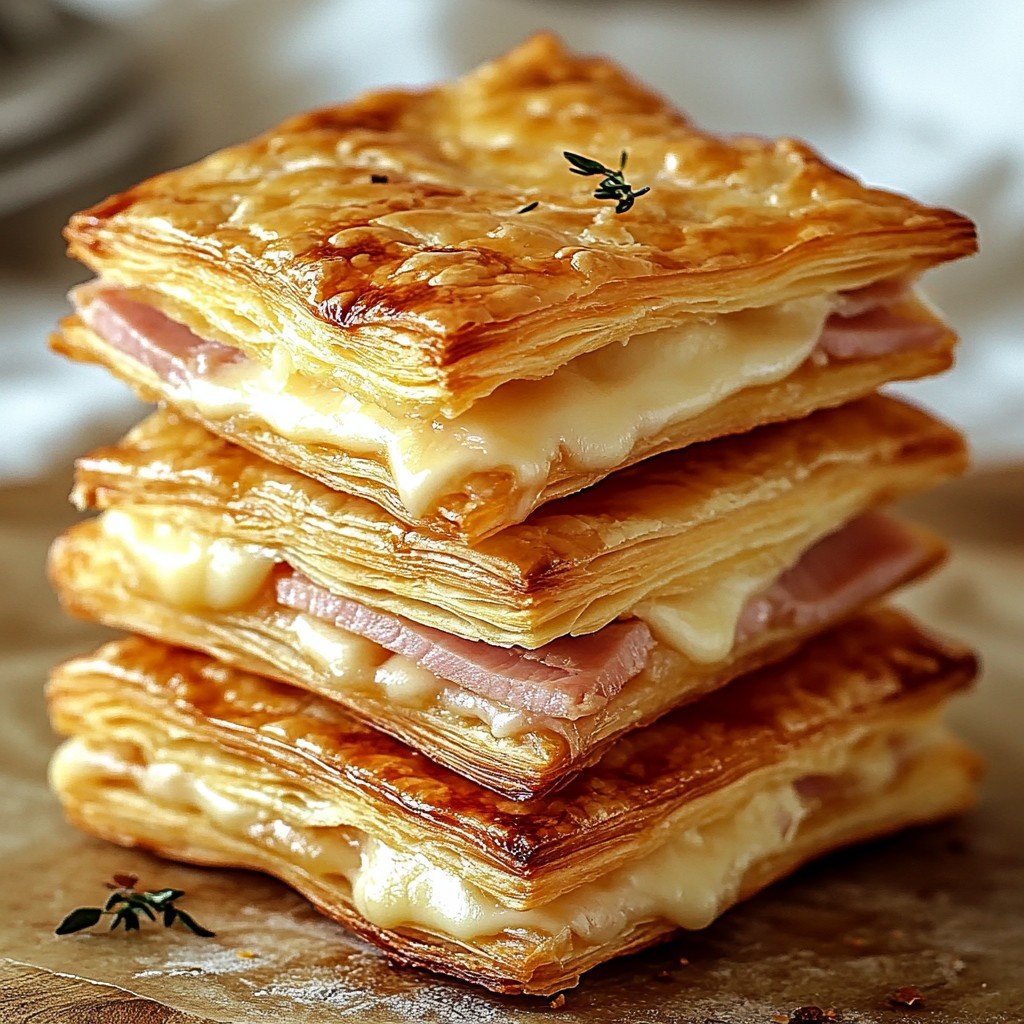 Crispy Ham & Cheese Puff Pastry: Your New Favorite Snack