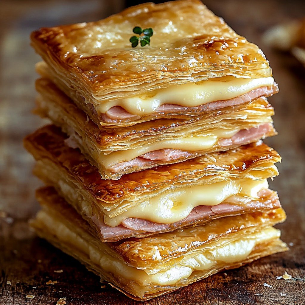 Crispy Ham & Cheese Puff Pastry: Your New Favorite Snack