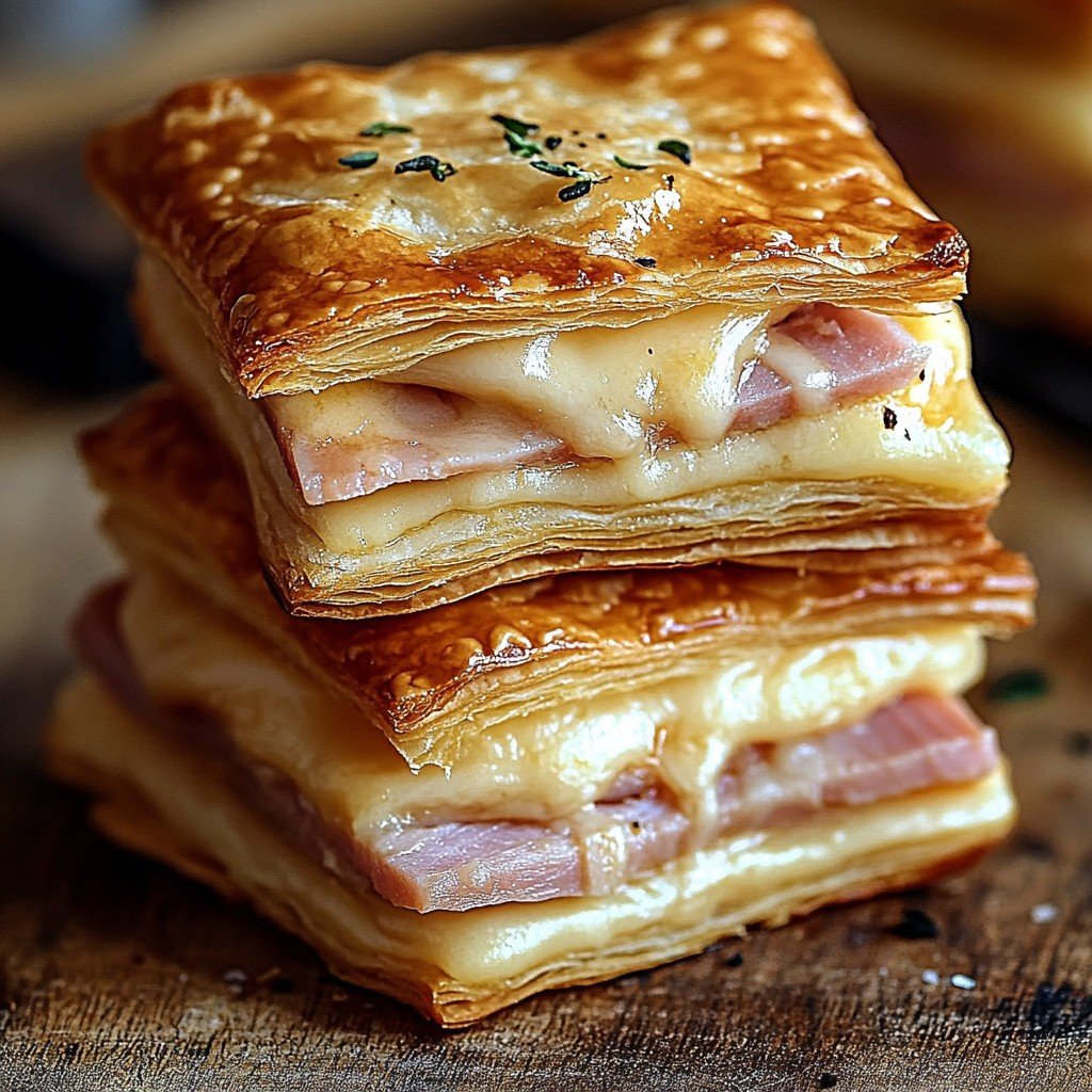 Crispy Ham & Cheese Puff Pastry: Your New Favorite Snack
