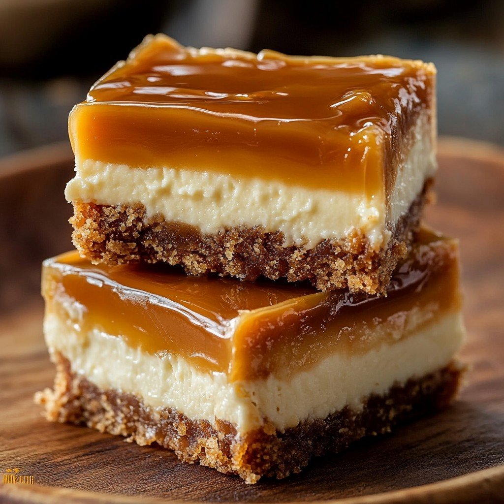 Cupcake Creamy Caramel Cheesecake Bars