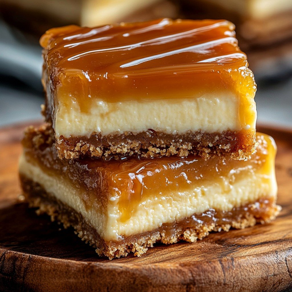 Cupcake Creamy Caramel Cheesecake Bars
