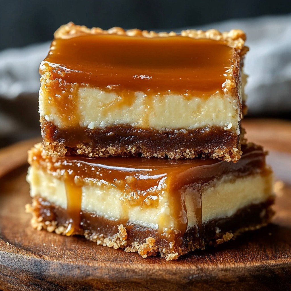 Cupcake Creamy Caramel Cheesecake Bars