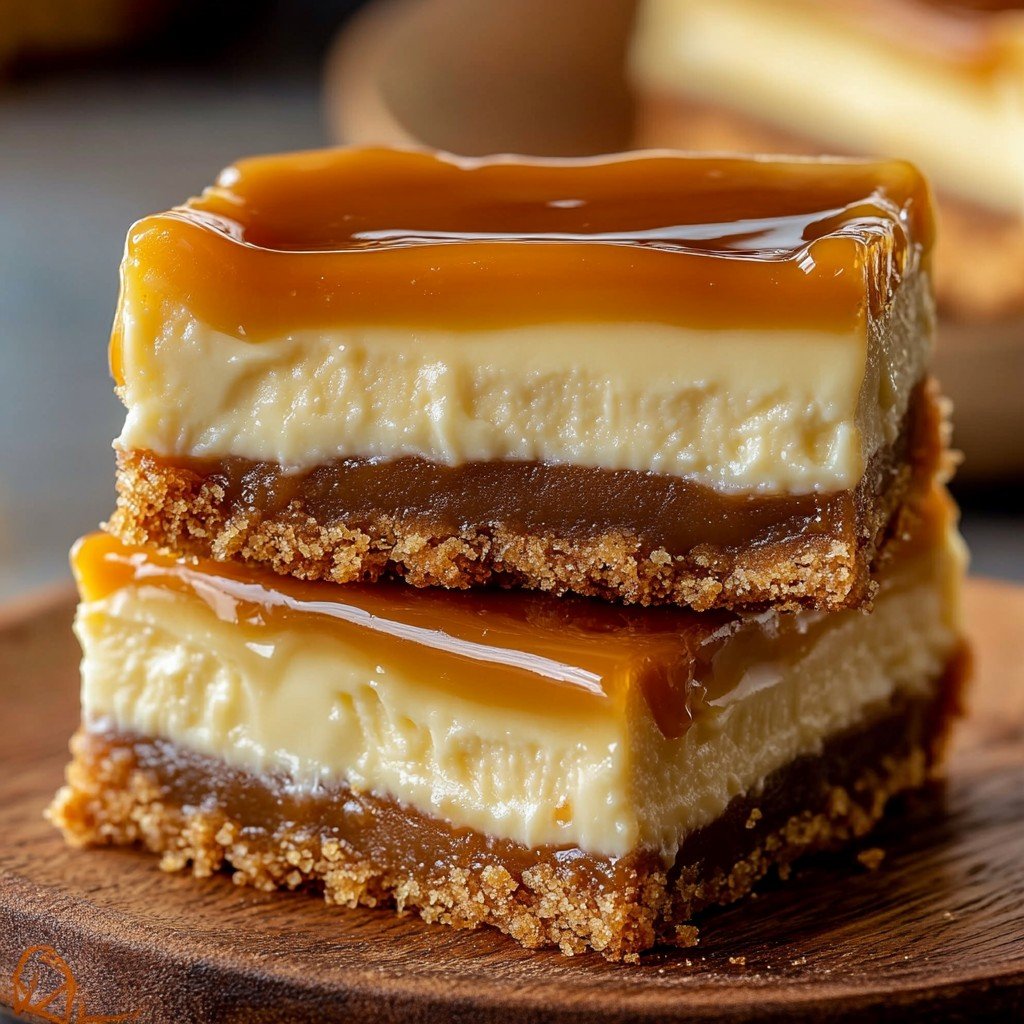 Cupcake Creamy Caramel Cheesecake Bars