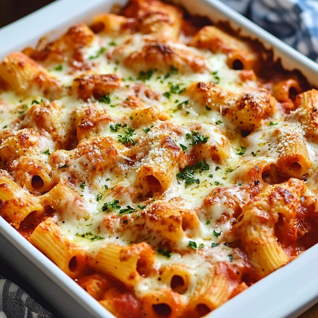 Dump and Bake Chicken Parmesan Casserole Easy Recipe