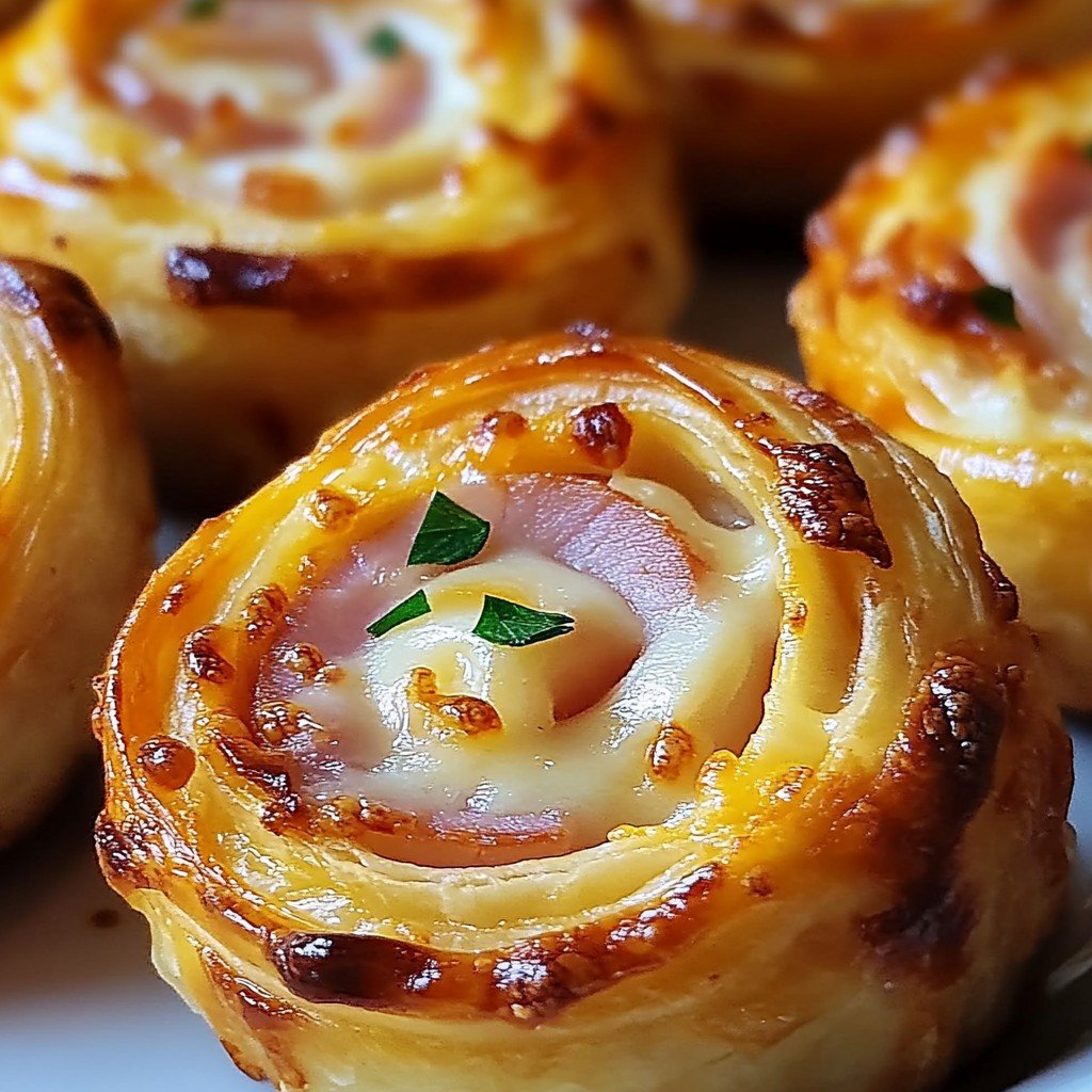 Easter Sweet Treats Ham and Cheddar Pinwheels