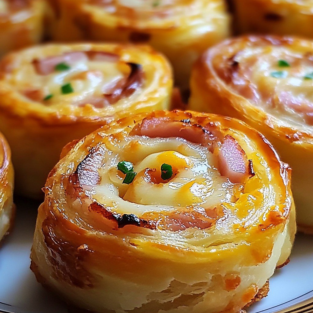 Easter Sweet Treats Ham and Cheddar Pinwheels