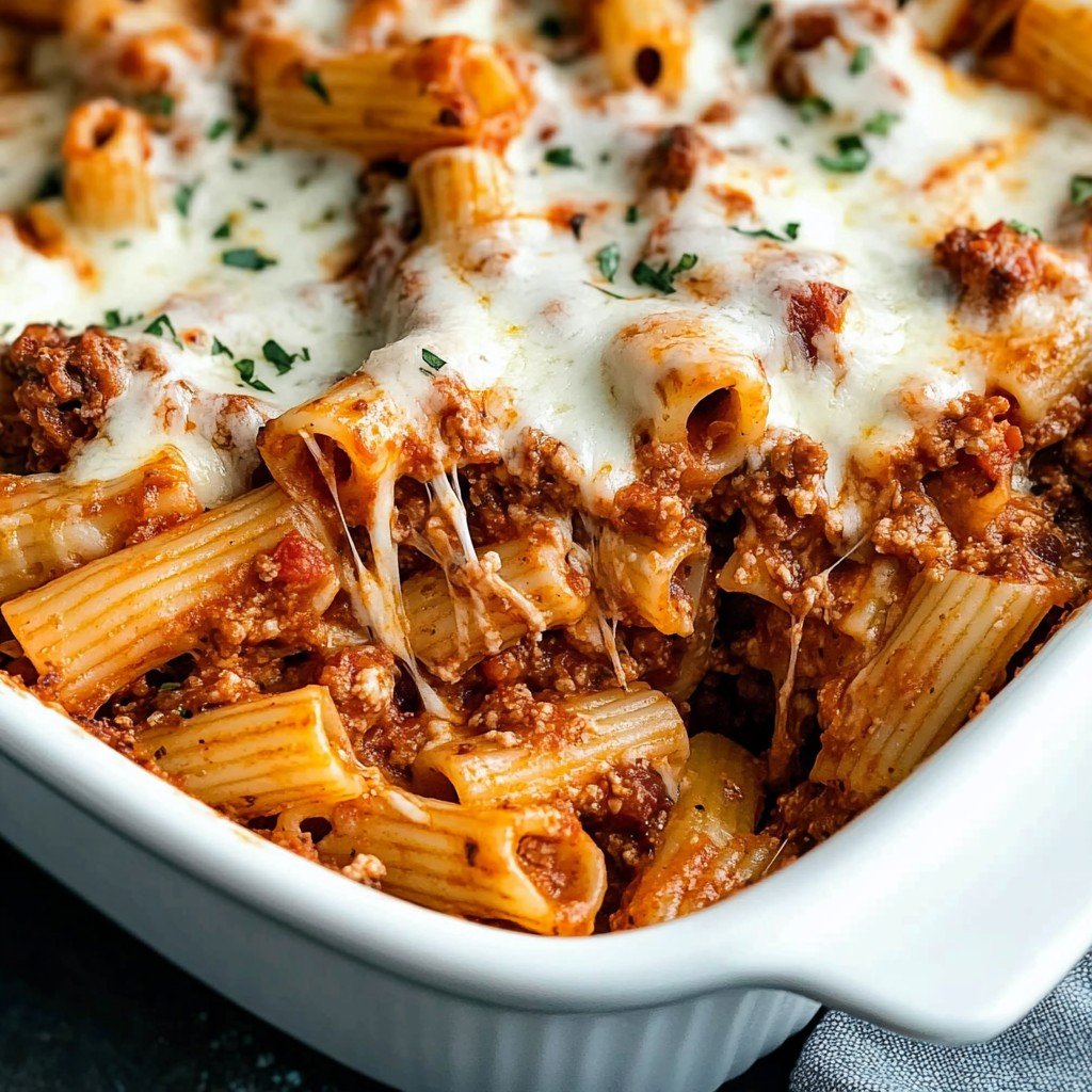 Easy 5-Ingredient Baked Ziti