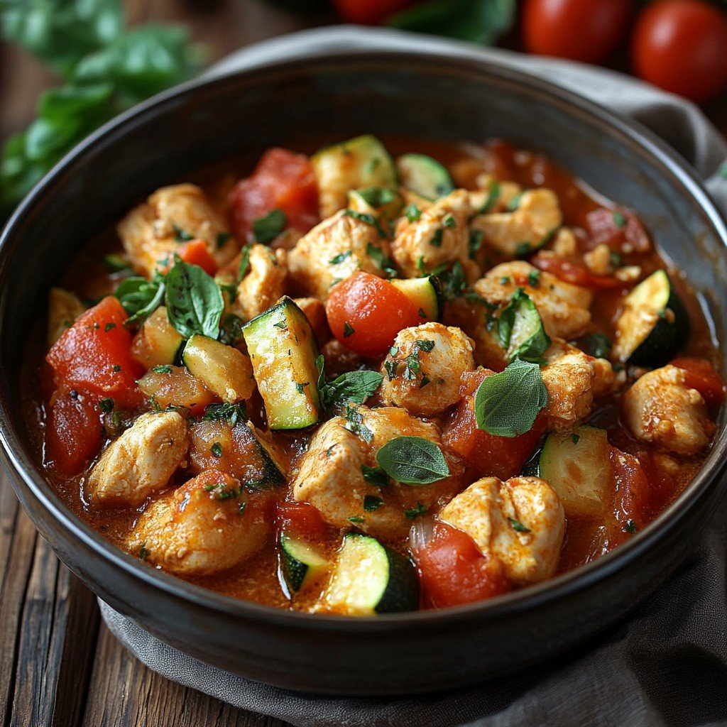Easy Chicken Zucchini Casserole