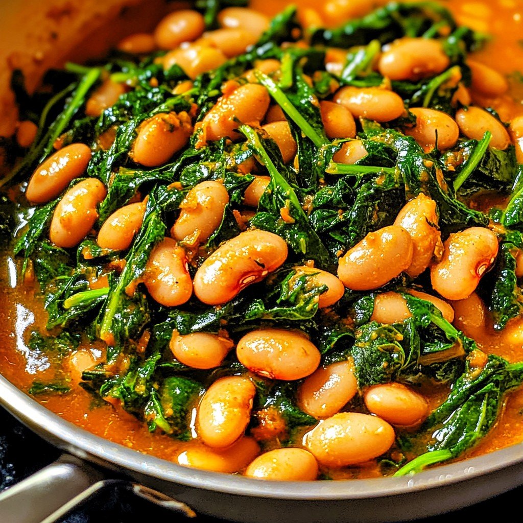 Easy Mediterranean White Beans and Greens