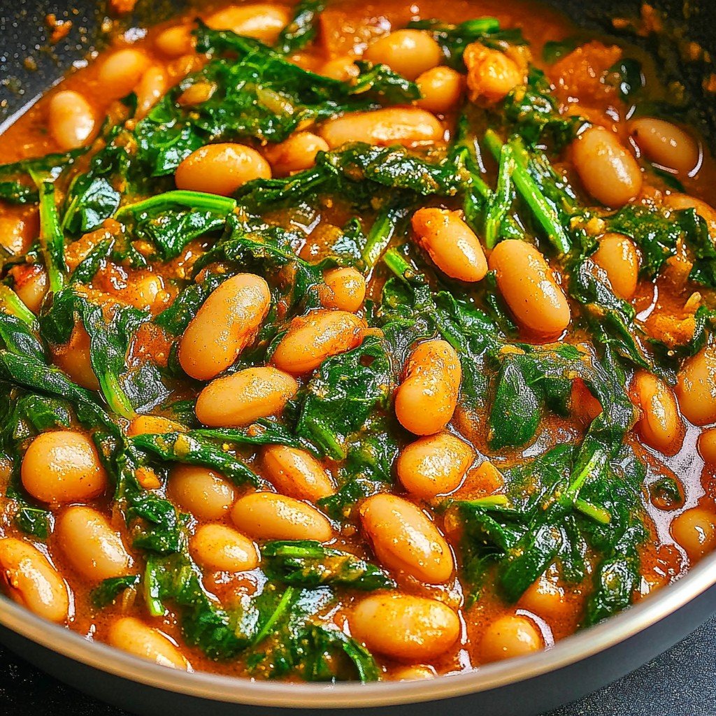 Easy Mediterranean White Beans and Greens