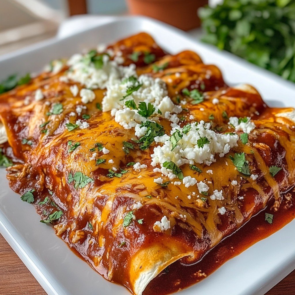 Easy Rotisserie Chicken Enchiladas