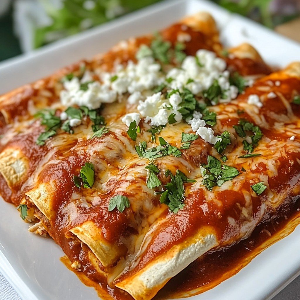 Easy Rotisserie Chicken Enchiladas