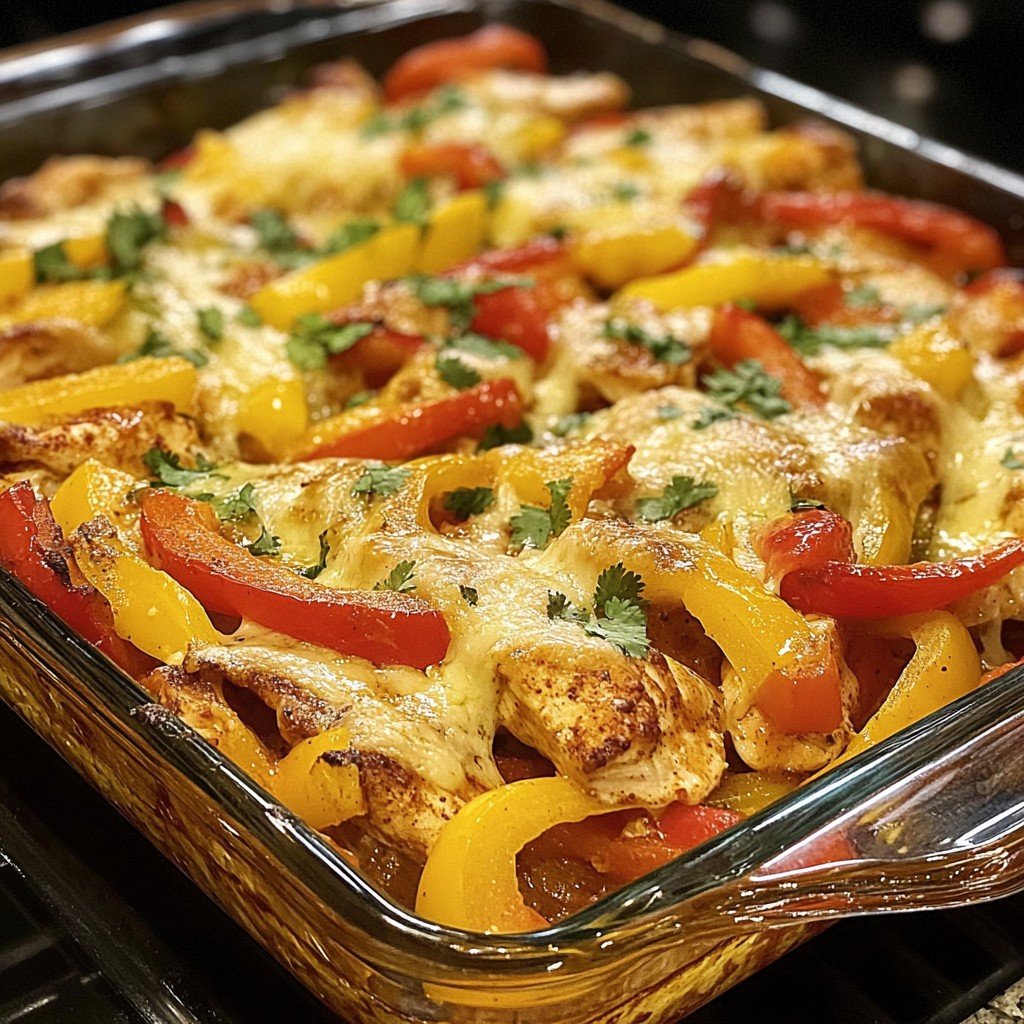 Fajita Chicken Casserole