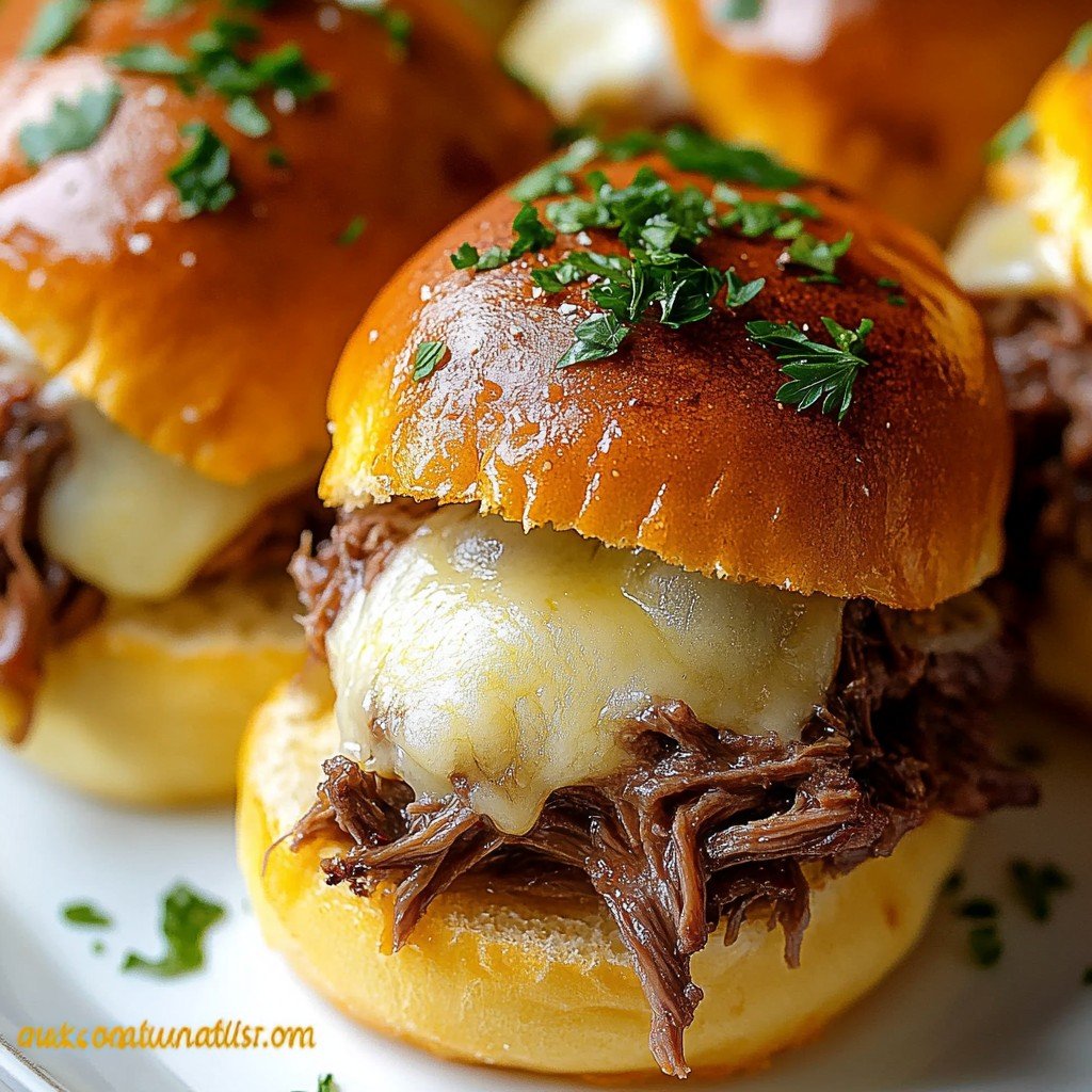 French Dip Sliders (Easy Party Sandwiches)