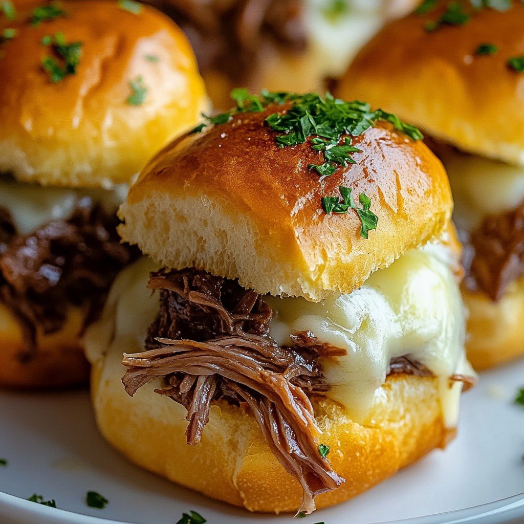 French Dip Sliders (Easy Party Sandwiches)