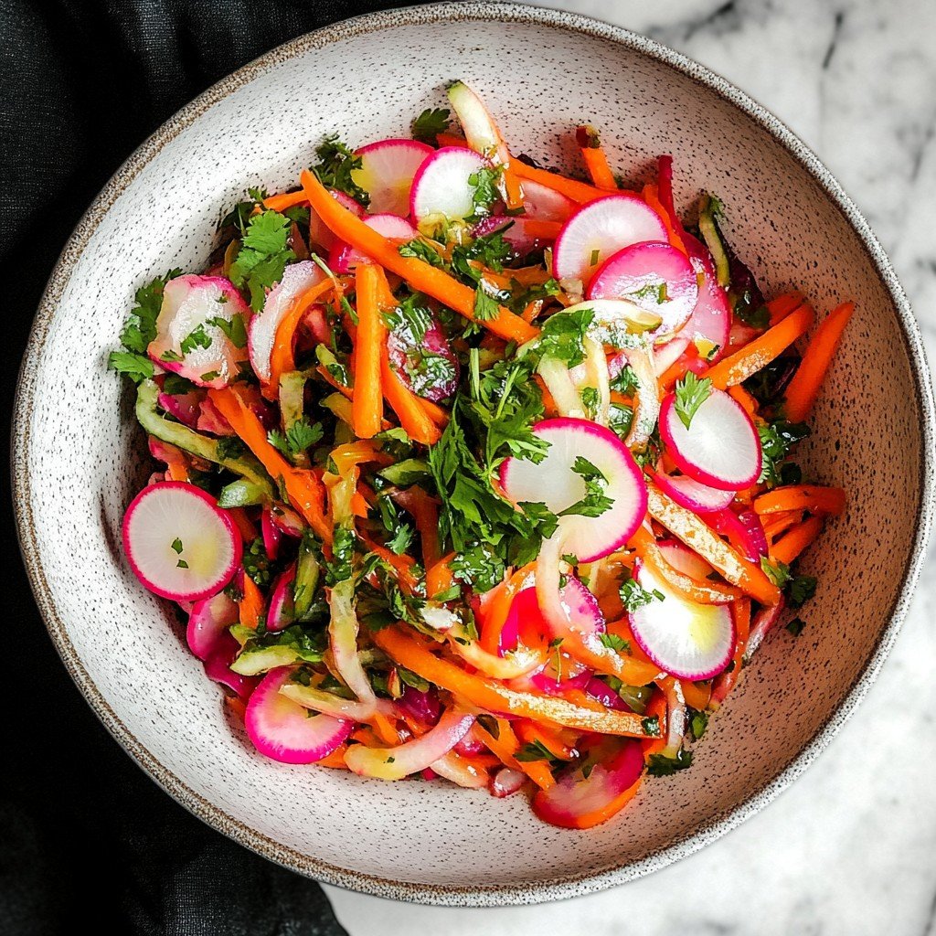 Fresh Radish Salad Spring Food Idea