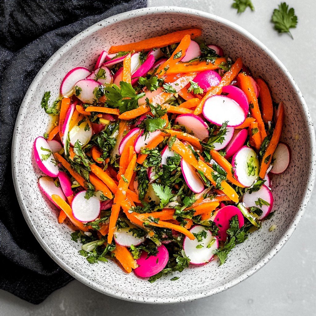 Fresh Radish Salad Spring Food Idea