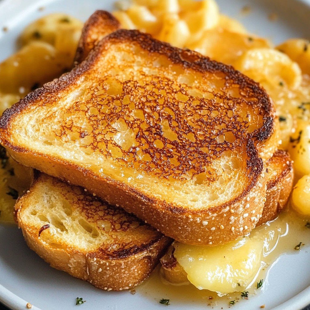 Garlic Butter Seared Bread