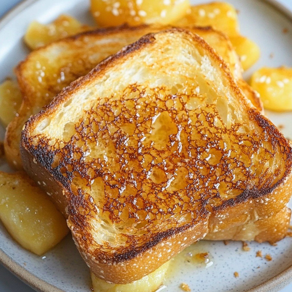 Garlic Butter Seared Bread