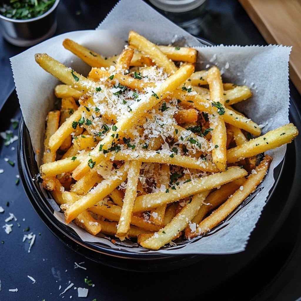 Garlic Parmesan Fries Party Hack