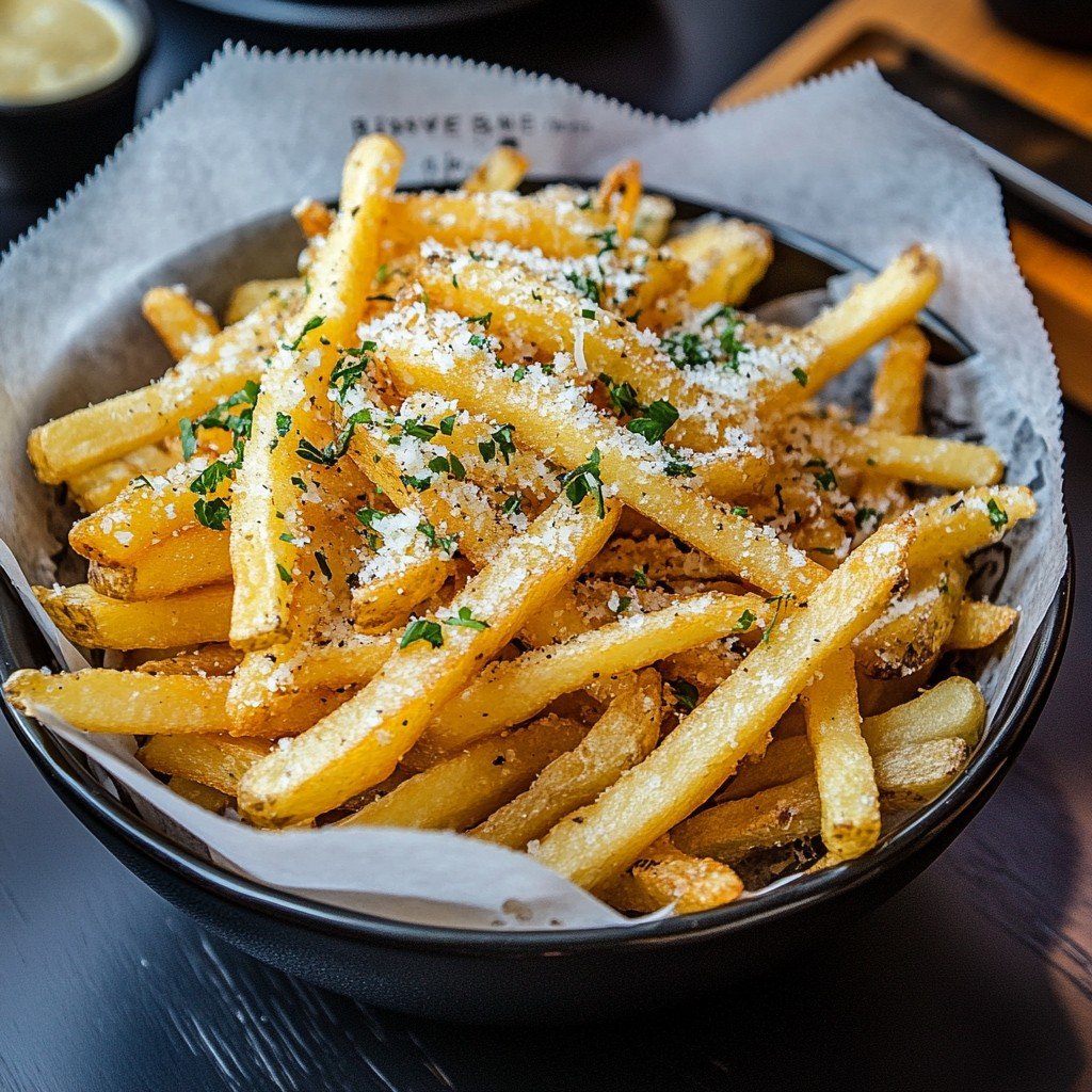 Garlic Parmesan Fries Party Hack