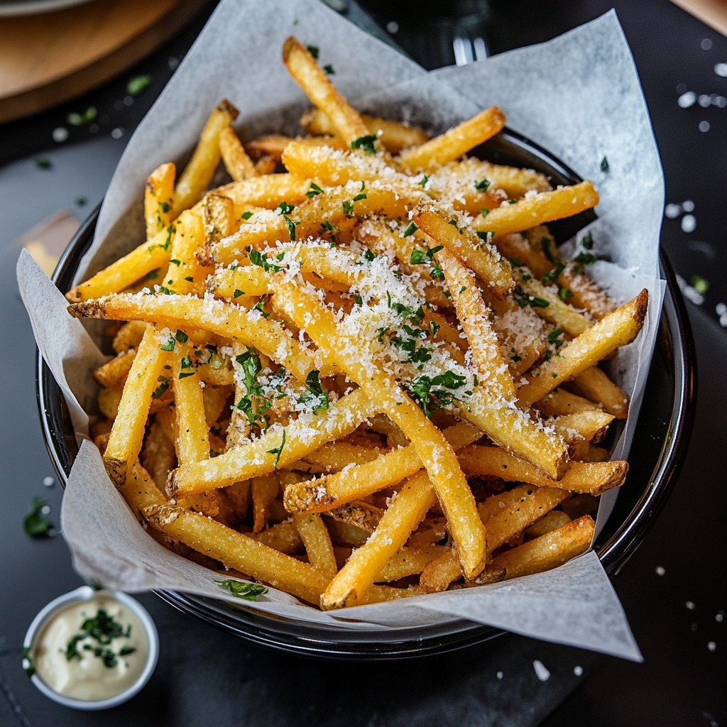 Garlic Parmesan Fries Party Hack