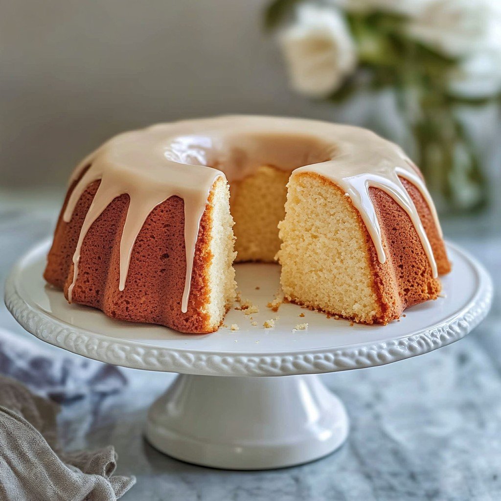 Grandma’s Buttermilk Cake with Brown Sugar Glaze