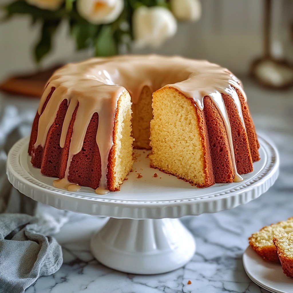 Grandma’s Buttermilk Cake with Brown Sugar Glaze