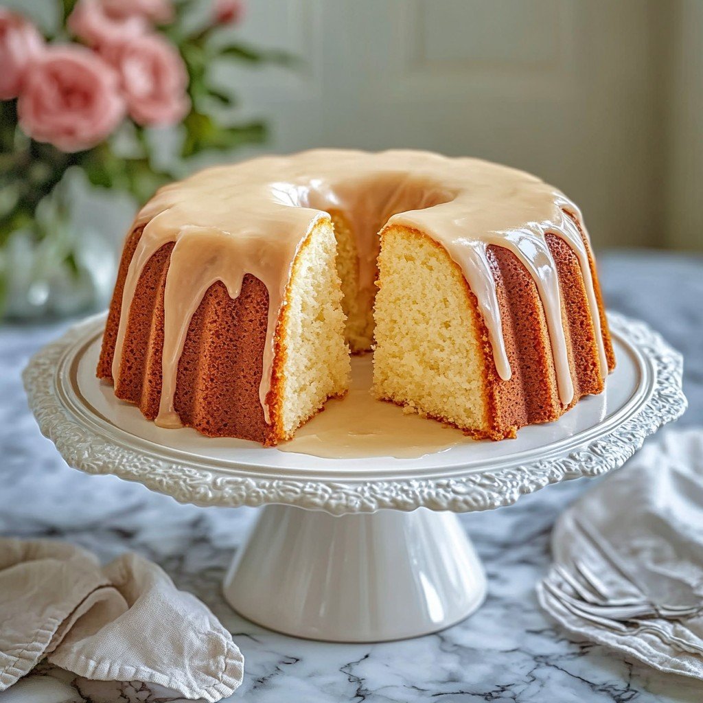 Grandma’s Buttermilk Cake with Brown Sugar Glaze