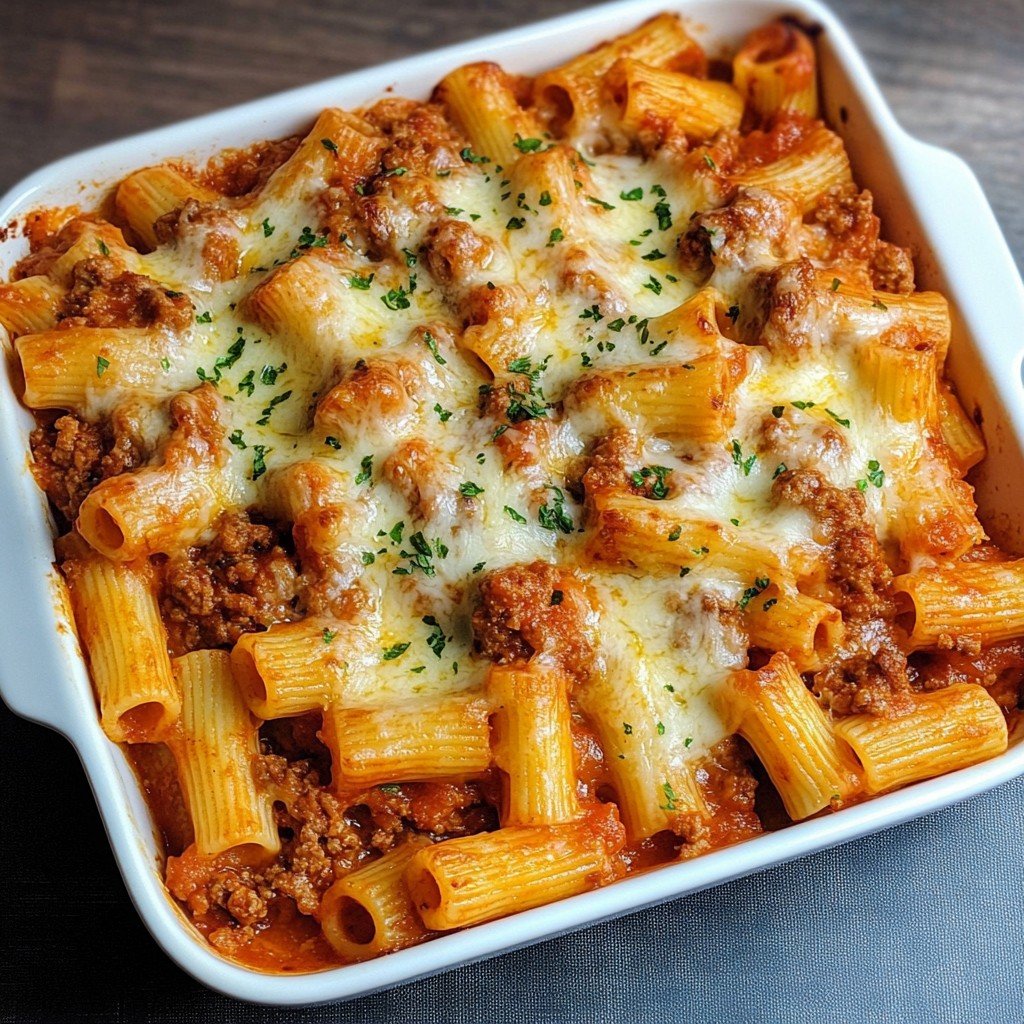 Ground Turkey Pasta Bake