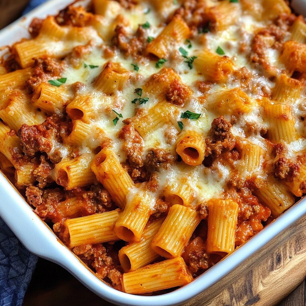 Ground Turkey Pasta Bake