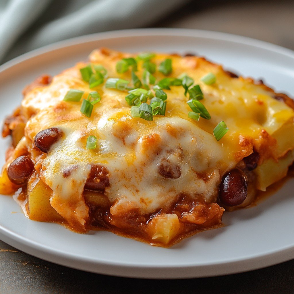 Hearty Baked Potato and Bean Casserole