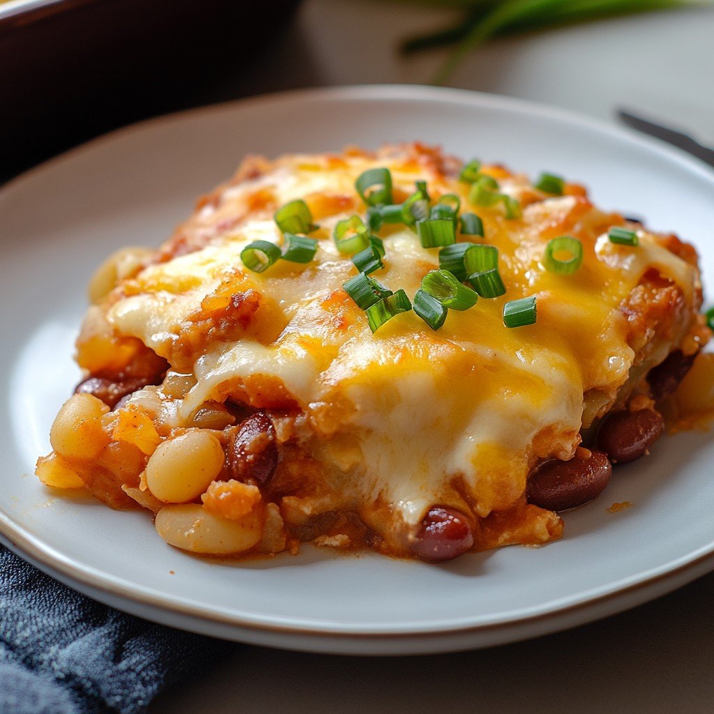 Hearty Baked Potato and Bean Casserole