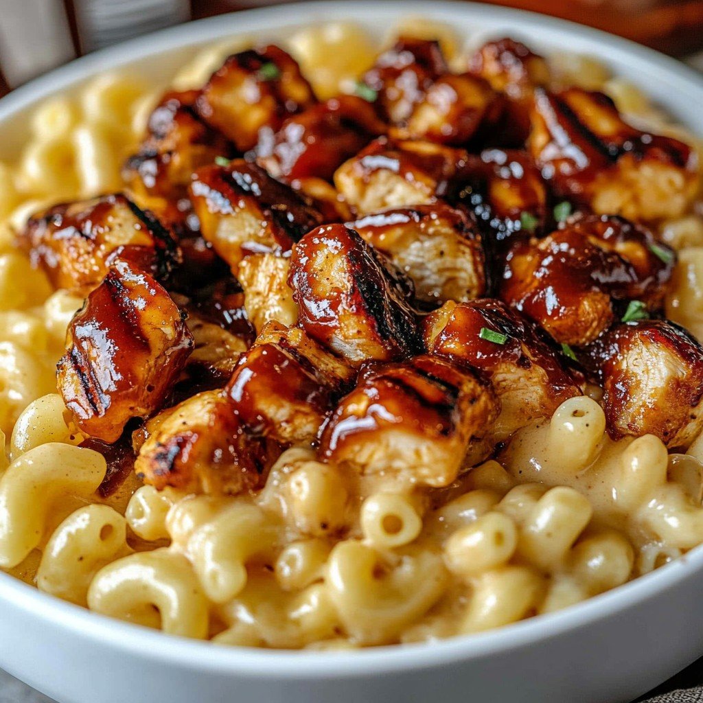 High-Protein BBQ Chicken Mac and Cheese