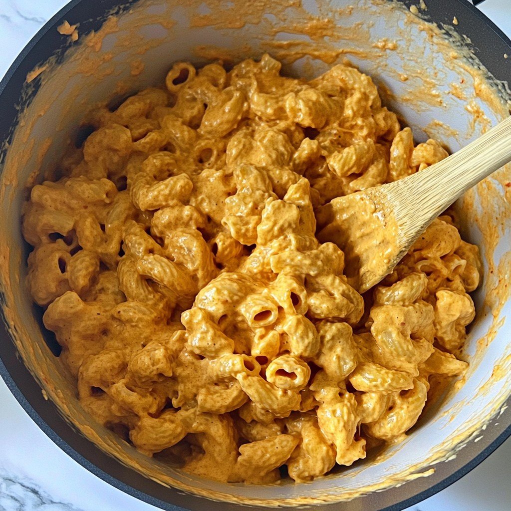 High-Protein Buffalo Chicken Mac and Cheese