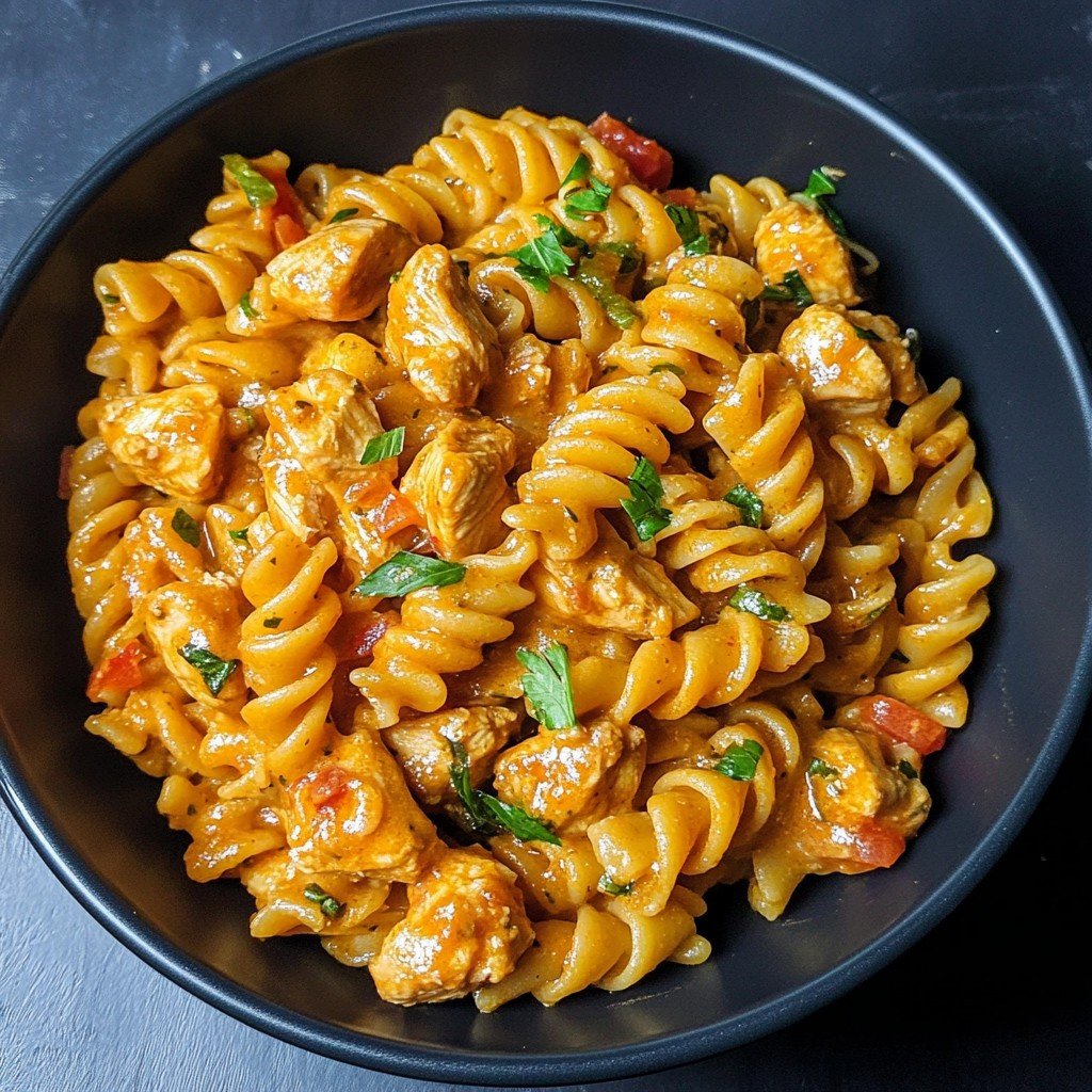 High-Protein Chicken Fajita Pasta