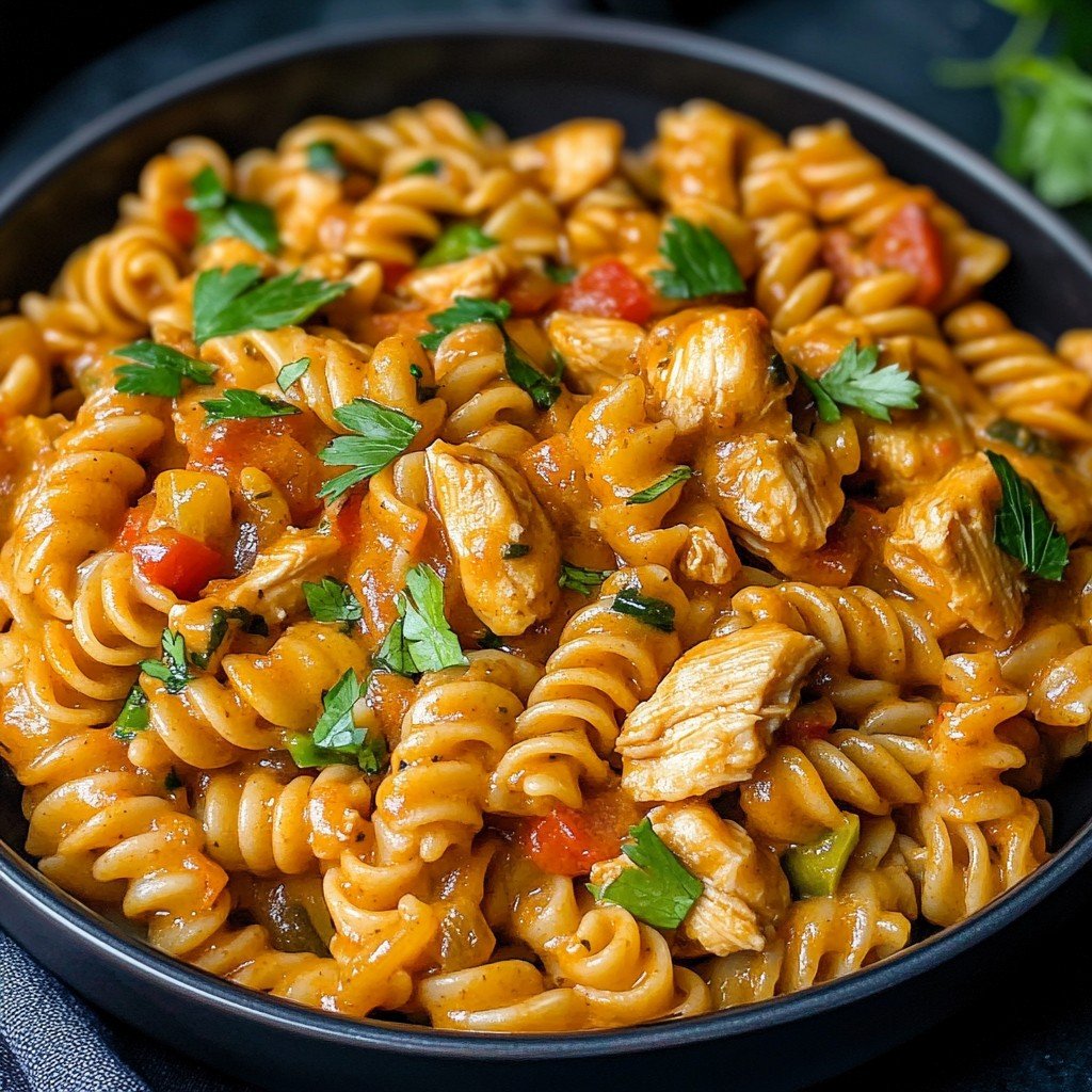 High-Protein Chicken Fajita Pasta