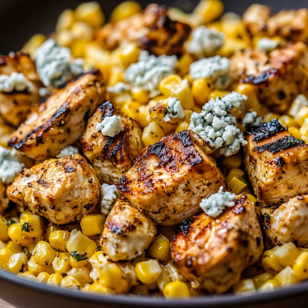 High Protein Chicken Street Corn Salad Bowl