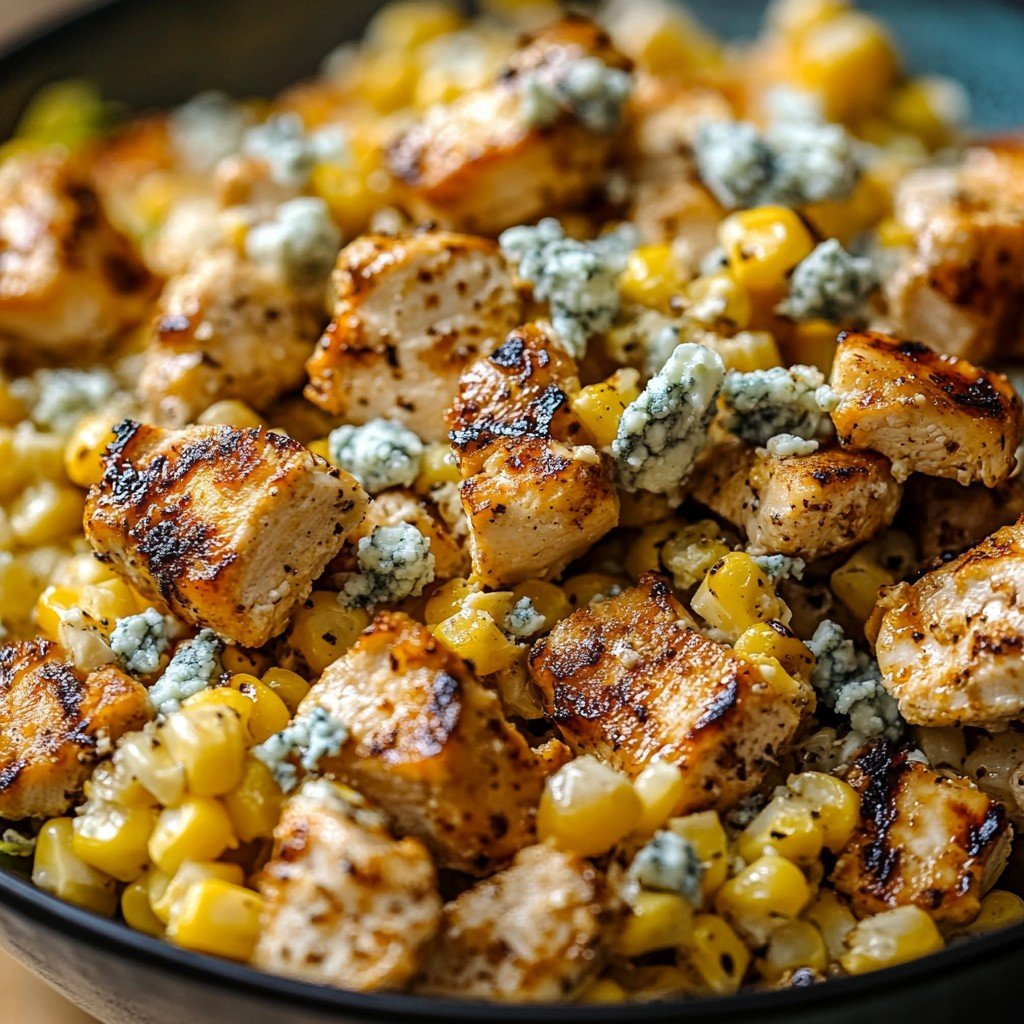 High Protein Chicken Street Corn Salad Bowl