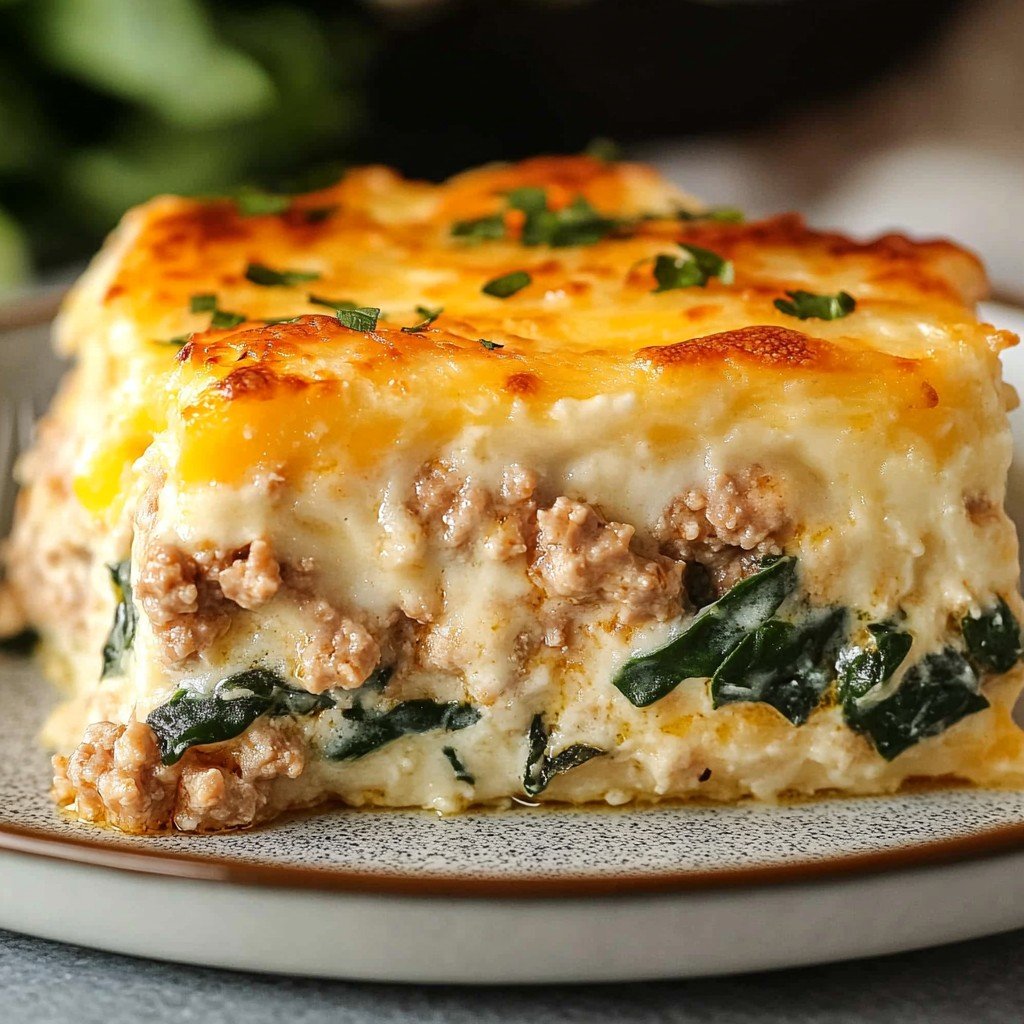 High Protein Ground Turkey Casserole
