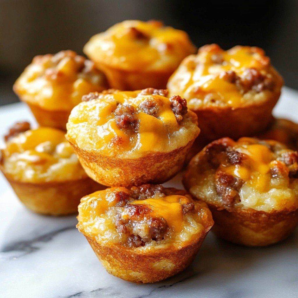 High Protein Pancake Sausage Mini Muffins