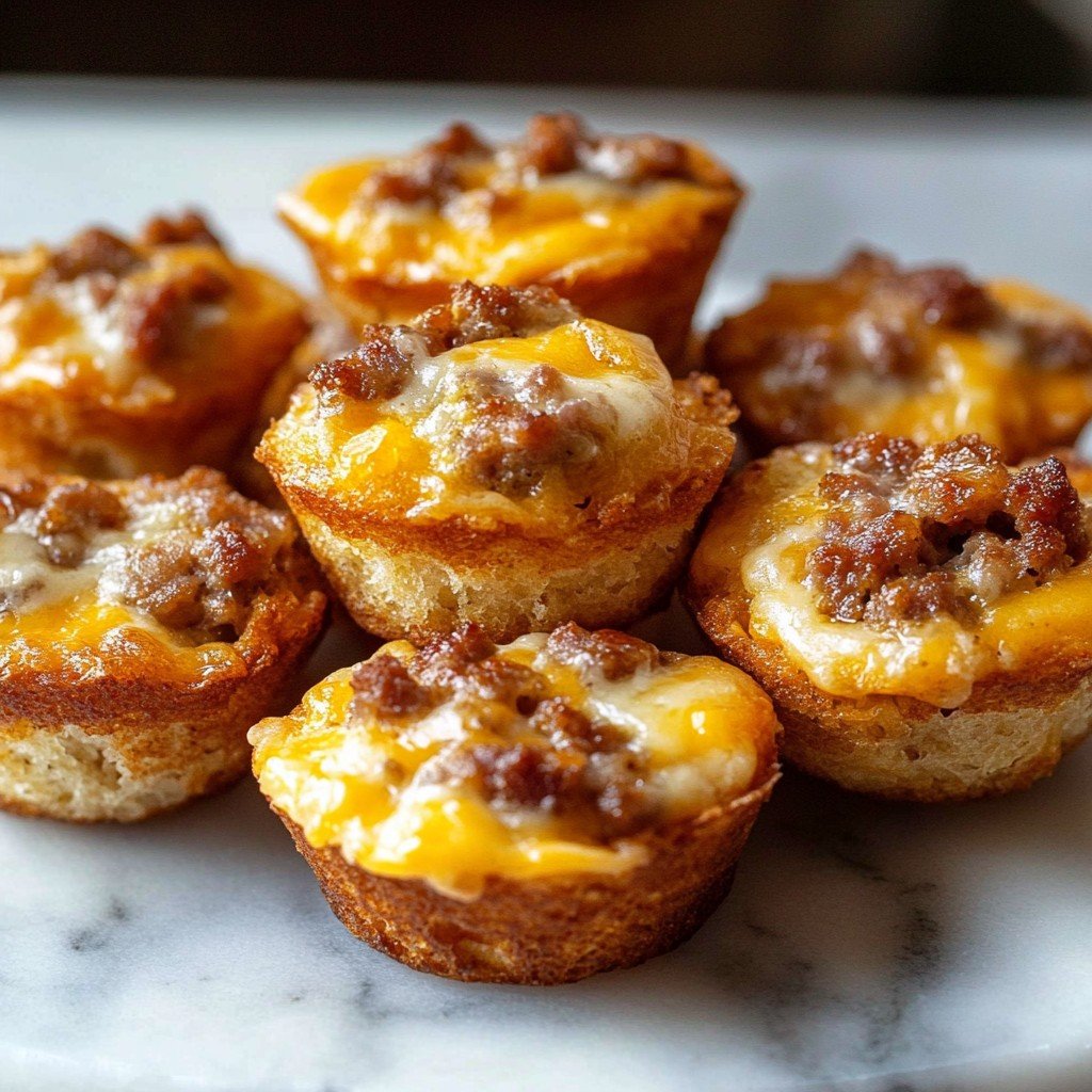 High Protein Pancake Sausage Mini Muffins