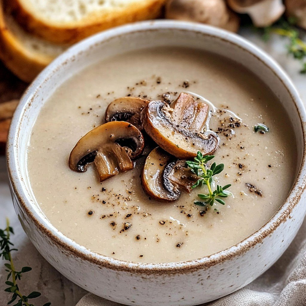 Homemade Cream of Mushroom Soup
