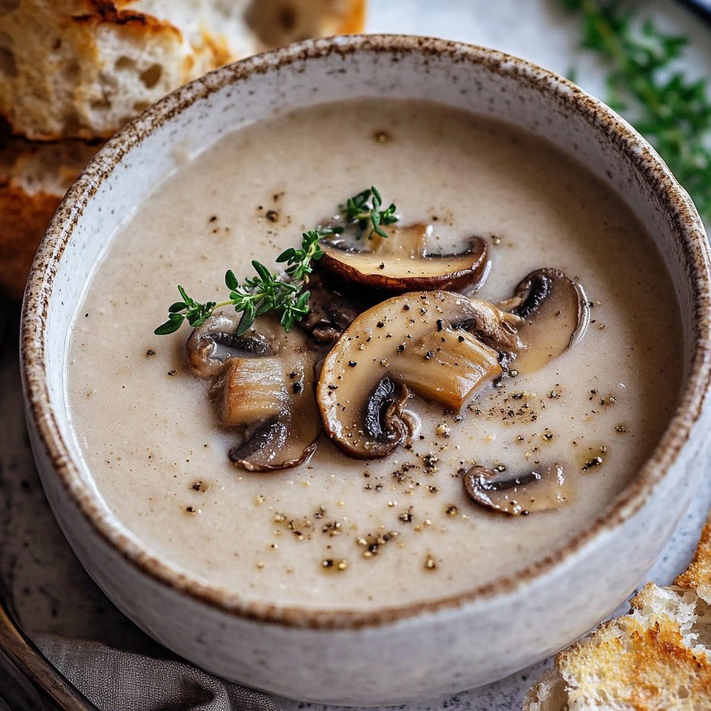 Homemade Cream of Mushroom Soup